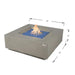 Elementi Plus Capertee 40" Sandstone Fire Table - Space Gray Elementi Plus
