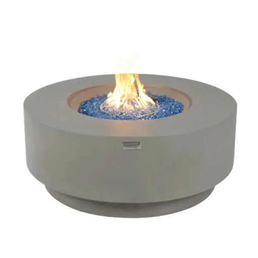 Elementi Plus Colosseo 41" Round Fire Table - Light Gray Elementi Plus