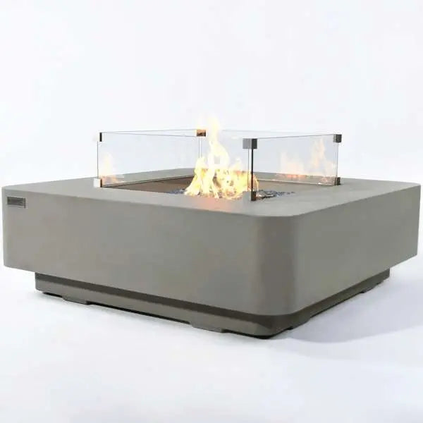 Elementi Plus Lucerne 42" Fire Table - Light Gray Elementi Plus