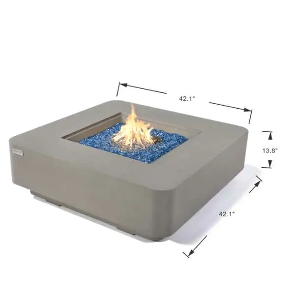 Elementi Plus Lucerne 42" Fire Table - Light Gray Elementi Plus