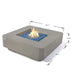 Elementi Plus Lucerne 42" Fire Table - Light Gray Elementi Plus