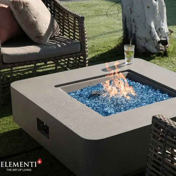 Elementi Plus Lucerne 42" Fire Table - Light Gray Elementi Plus