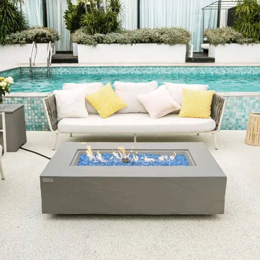 Elementi Plus Meteora 56" Sandstone Fire Table - Space Gray Elementi Plus