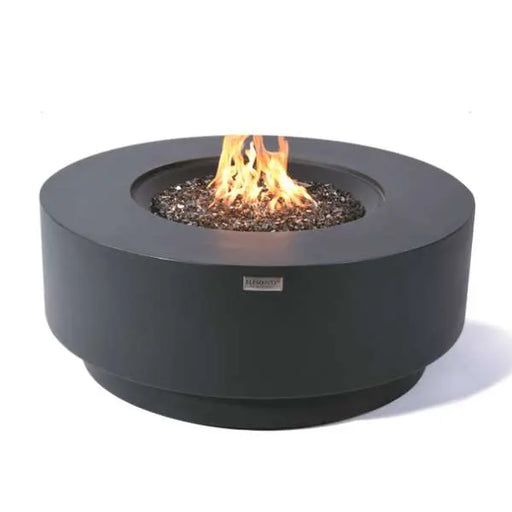 Elementi Plus Nimes 41" Round Fire Table - Dark Gray Elementi Plus