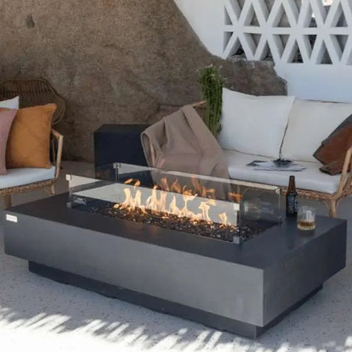 Elementi Plus Positano 60" Sandstone Fire Table - Dark Gray Elementi Plus
