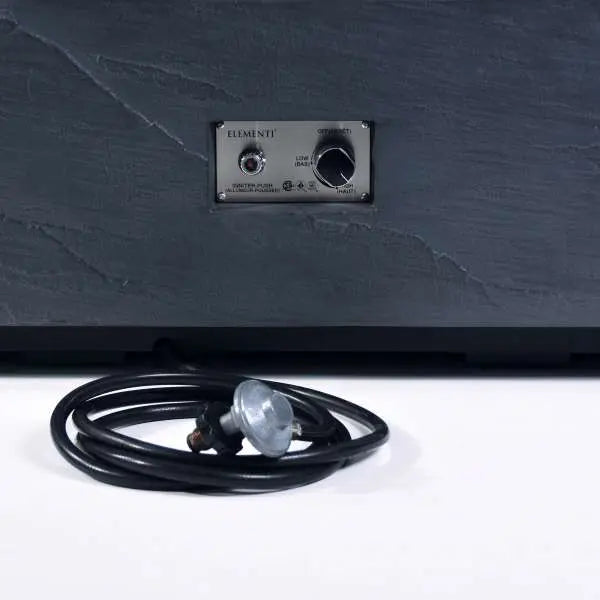 Elementi Plus Roraima 40" Sandstone Fire Table - Slate Black Elementi Plus