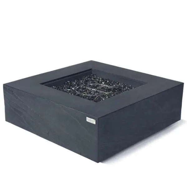 Elementi Plus Roraima 40" Sandstone Fire Table - Slate Black Elementi Plus