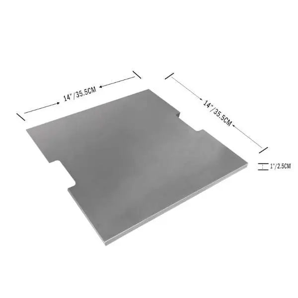 Square Metal Fire Pit Cover for Rova and Montreal Fire Table Elementi