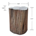 Log Seats For Fire Pit - Elementi Warren ONE01-103 Elementi