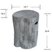 Manchester Cast Concrete Tank Cover in Gray ONB01-118CG Elementi