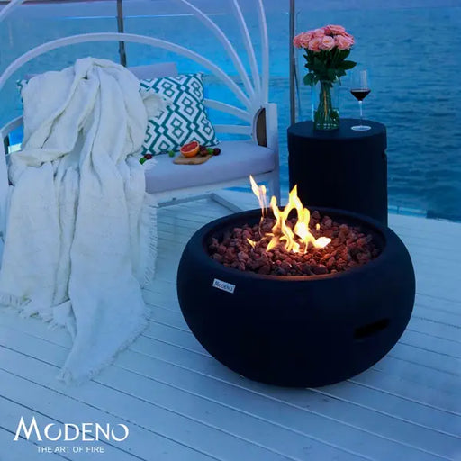 Modeno York Round Concrete Fire Bowl Modeno