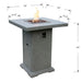 Elementi Montreal 34 in. x 34 in. Square Concrete Liquid Propane Fire Pit OFG221 Elementi
