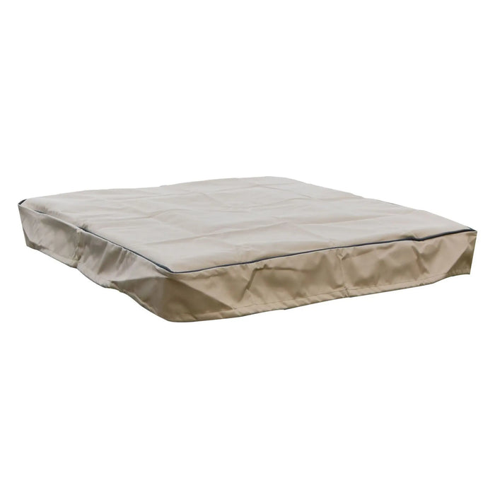 Elementi Montreal 34 in. x 34 in. Square Concrete Liquid Propane Fire Pit OFG221 Elementi
