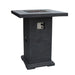 Elementi Montreal 34 in. x 34 in. Square Concrete Liquid Propane Fire Pit OFG221 Elementi