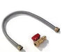 Napoleon 12" Stainless Steel Gas Flex Connector & Shut Off (25/ Carton) Napoleon Hearth