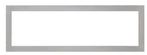 Napoleon - Brushed Stainless Steel Surround with Premium Safety Barrier - SLF50SS Napoleon Hearth