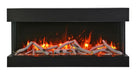 Remii Bay Slim 50" 3 Sided Electric Fireplace Remii