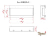 Remii Bay Slim 50" 3 Sided Electric Fireplace Remii