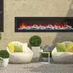 Remii Deep 65" Indoor/Outdoor Built-In Electric Fireplace Remii