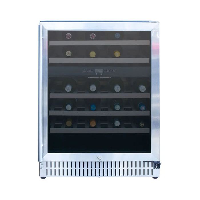 Summerset 24" Rated Dual Zone Wine Cooler Stainless Steel Summerset