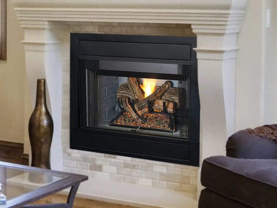 Superior - BRT4536 36" Millivolt, White Herringbone Refractory Panel - BRT4536TMN-B Superior