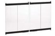 Superior - 36" Standard Bi-Fold Glass Door, Black - BD36 Superior