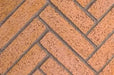 Superior - Warm Red Split Herringbone - MOSAIC48WRSH Superior