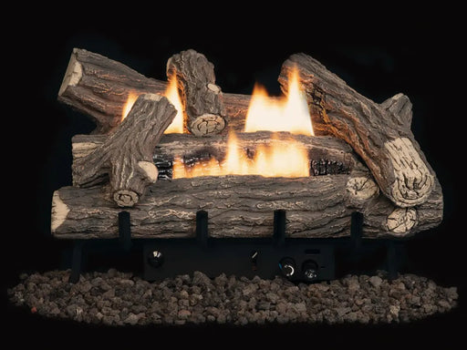 Superior - Double-Flame 18" Crescent Hill Logs, Concrete - LVD18CH Superior