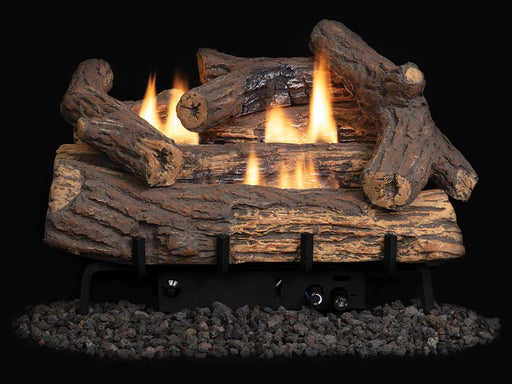 Superior - Double-Flame 18" Golden Oak Logs, Ceramic Fiber - LVD18GO-B Superior