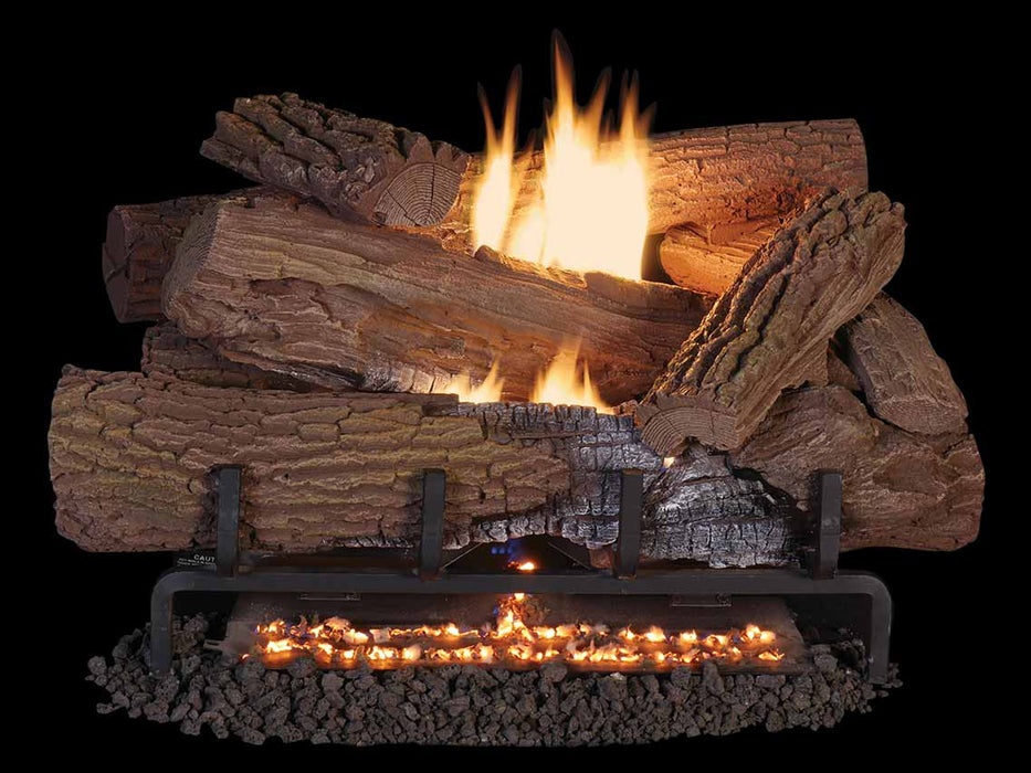 Superior - Mega-Flame 24" Mossy Oak Logs, Concrete - LMF24MOA Superior