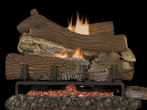 Superior - Mega-Flame 30" Giant Timbers Logs, Concrete - LMF30GTA Superior