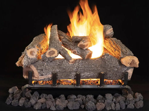 Superior - Dual-Burner Outdoor 36" Smoky Weathered Oak Logs 9 pcs Set - SMOKYWEATHERED36O Superior